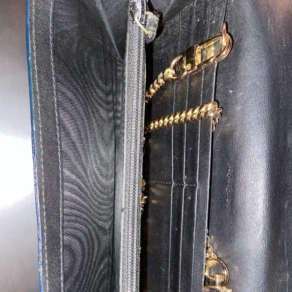 YSL Distressed Leather Chain Wallet - Authentic - Picture 5 of 10